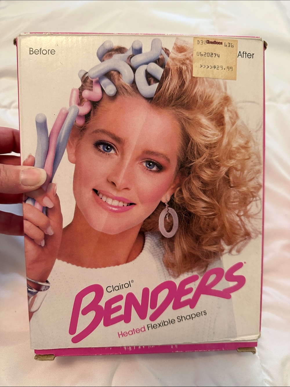 1985 Vintage Clairol Benders Hot Rollers Heated Flexible Curlers- Works! Clairol